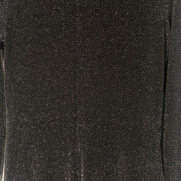 Michael Kors Womens Black and Silver Metallic Sparkle Shimmery Dress Size Medium - Picture 6 of 15